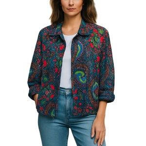 Alfred Dunner Vibrant Quilted and Lined Jacket